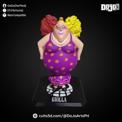 53.png Fan Art - One Piece - Giolla - Donquixote Pirates 3D print model