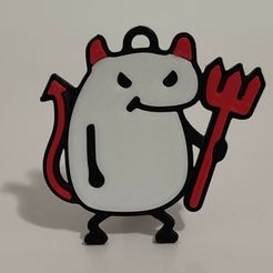 FLORK-013.jpg STL file FLORK DEVIL KEY CHAIN・3D printing design to download