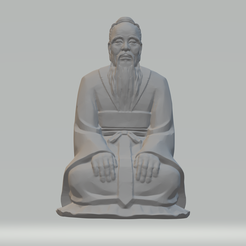 1.png Wu Daozi - Confucius 3D Model 3D print model