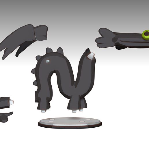 👾 Toothless 2・ 3D File for 3D printing・Cults