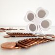 clover_trefle_piece_coin_money_3D_printed_6.jpg Free STL file Range-pieces・3D printer model to download