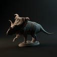 Kosmoceratops_running_1.jpg Kosmoceratops running 1-35 scale pre-supported dinosaur