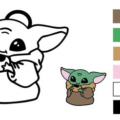 photo_2023-05-15_15-12-13.jpg Fichier STL Porte-clés Grogu (baby yoda) multicolore・Modèle pour impression 3D à télécharger