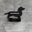 30-dog-lead-hook-with-name.png Dachshaund Dog Lead Hook