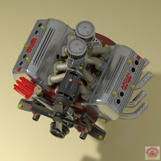 Flathead-ARDUN_Render_4.jpg FORD FLATHEAD ARDUN VERSION V8 - ENGINE