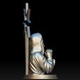 A5.jpg Statue of Jesus praying 2 3D print model