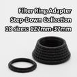 Filter-Ring-Stepdown-Collection-Preview.jpg ADAPTADOR DE ANEL DE FILTRO DE CÂMARA: Coleção Step-Down, 18 tamanhos!