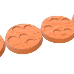 Bases-x4.png Epic 25mm Bases x4 avec 5x fentes