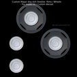 Nuevo-proyecto-2022-02-04T002735.673.png Custom Mopar dog dish Steelies Rims / Wheels - For model kit / Custom diecast