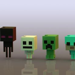 STL file Minecraft Enderman (Easy print and Easy Assembly) 🗿・3D printing  template to download・Cults