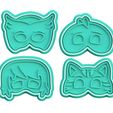 pj masks set of 4.jpg August cookie cutter bundle