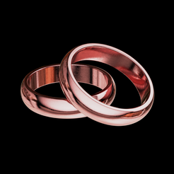 gold-2.png Solid classic wedding ring 3D print model