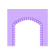 Portal Single Track Arch Front.stl Model Railway Tunnel Portal Single Track Modular Design