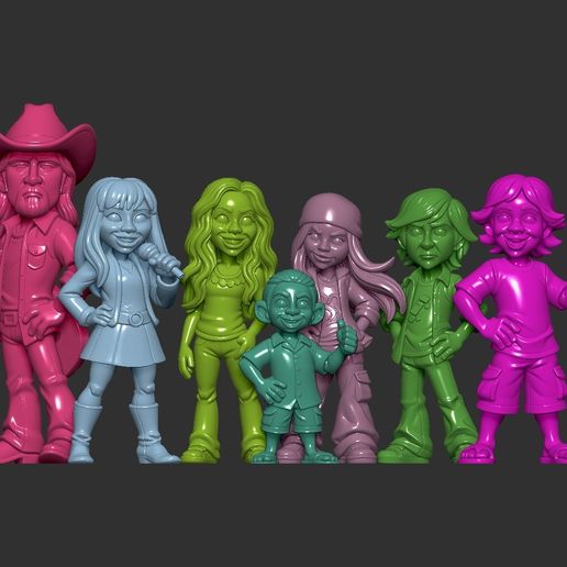🎬 Hannah Montana Figures・ STL File for 3D printing・Cults