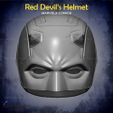 4.jpg Red Devil Helmet From Marvel Comics FOR COSPLAY - Fan Art 3D print model