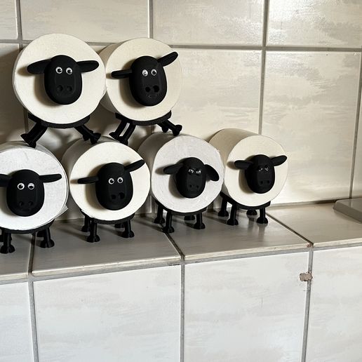 IMG_8159.jpeg SCHAF Higth PolyAdorable Sheep Toilet Paper Holders - 3D Print Your Own! 🐑🧻