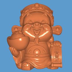Screenshot_2023-09-20-10-26-17-543_com.performance.meshview-edit.jpg Fichier STL Dieu de la richesse・Modèle à imprimer en 3D à télécharger