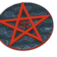 Pentacle-pentagramm-10-v5-07.png Hagan magic pentaclen activate the deck divination on tarot cards witch  altar part pt-10 3d-print and cnc