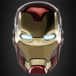 Mark85HelmetFrontal.png Archivo STL Casco Iron Man mk 85 para Cosplay・Idea de impresión 3D para descargar