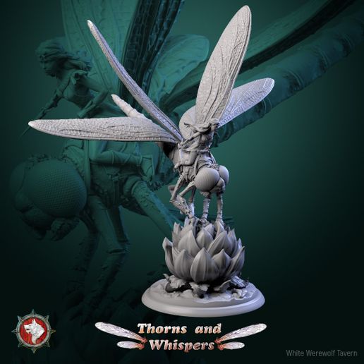 Dragon-wing scout V5, 32mm pre-supported 3D model