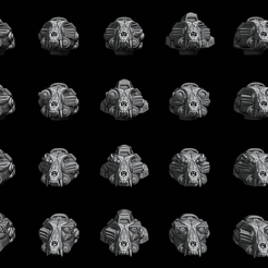 1.png Fichier STL Casques de protection portés par des personnes décédées・Modèle à télécharger et à imprimer en 3D