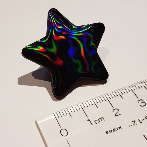 ⭐ Star for Diffraction Grating Test・Free STL File for ・Cults
