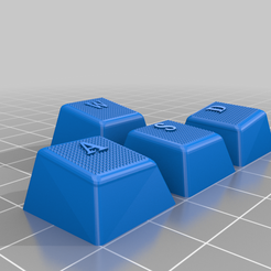 4a726e65-6c0c-41cd-8a4c-f0fdd13b0cf4.png W A S D Textured Keycaps with lettering