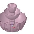 kashpo_v01-00.jpg 3 tier Flower pot Vase container tower decor 3D print and cnc
