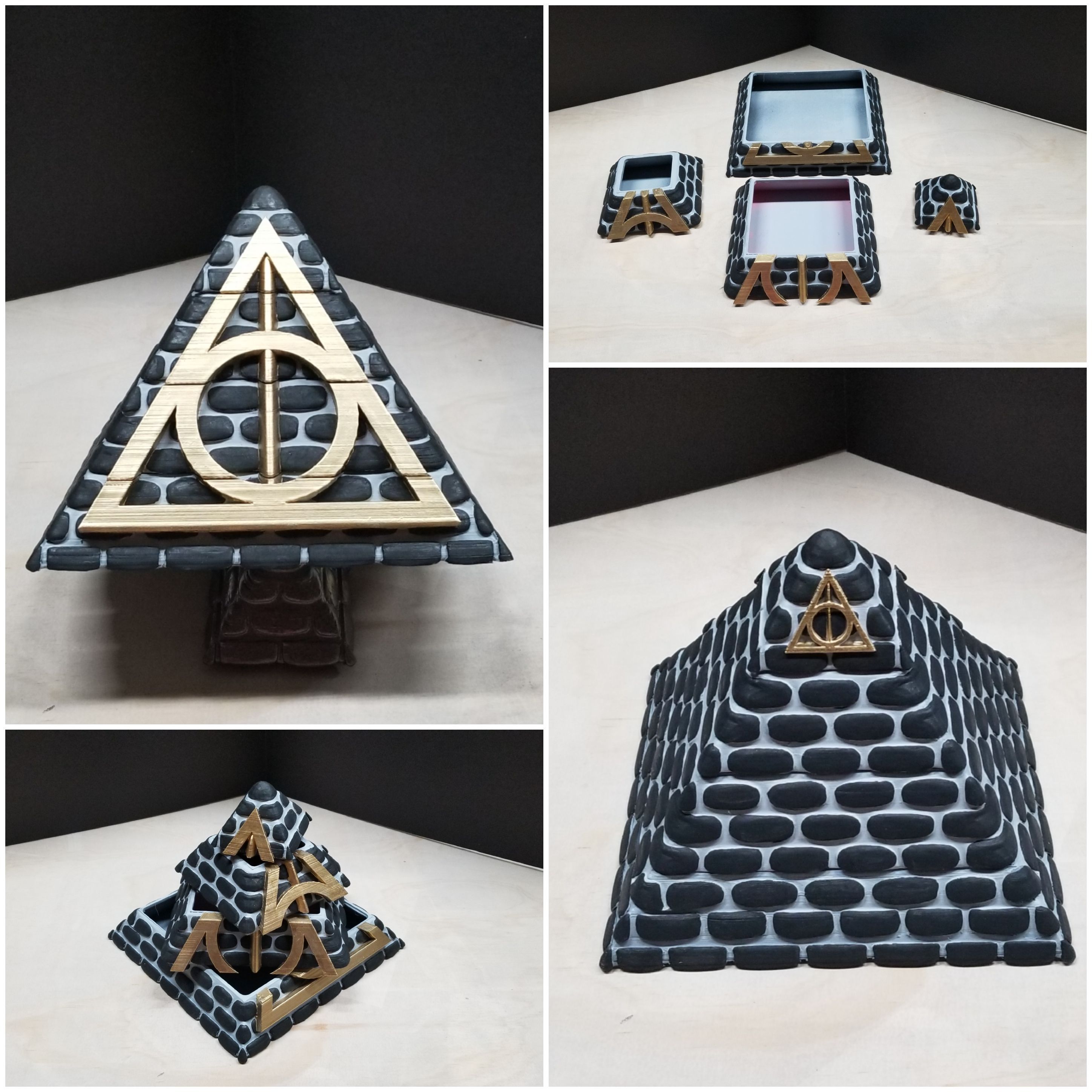 20190529_164326[1].jpg Download free STL file POTTER PYRAMID BOX with a Chamber of secrets • 3D printable model, LittleTup