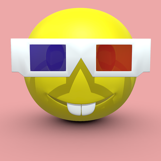 🤓 Nerd Emoji・ STL File for 3D printing・Cults