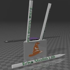 APPLE-WATCH-PENCIL-HARRY-POTTER.jpg Archivo STL Suporte 2 em 1 Dock Station Apple Watch E Caneta Harry Potter・Modelo para descargar e imprimir en 3D