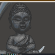 Ec ue oa a BS CR GKen ae DE — | BackFlow Incense Burner Baby Buddha and Luna for 3D printing model