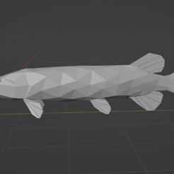 Pike.png Low Poly Pike/Muskie
