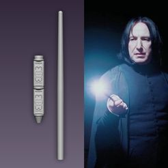 snape.jpg STL-Datei Snape-Zauberstab・Modell für 3D-Drucker zum Herunterladen