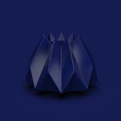 1341bcb3-9b02-45d7-bf3a-4e16b276f95e.png Archivo STL gratis 96. Maceta Origami Geometría Facet - V31 - Celina (Pulgadas)・Diseño imprimible en 3D para descargar