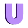 u.stl Letters for Learning the Alphabet
