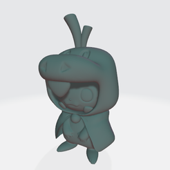 fuecoco_1.png Файл STL Пикачу (маскировка Фуэкоко)・Модель для загрузки и 3D-печати