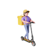 Driving-scooter-pose.png Pizza delivery character design
