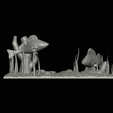 my_project-10.png two perch scenery in underwather for 3d print detailed texture