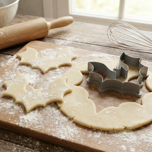 Bat Cookie Cutter STL – 3D Printable Halloween Baking Tool