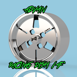 Racing_DIsh_14s.png 1/24 Advan Racing Dish 14" w/Tyre