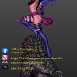 2.jpg 3D file Psylocke standard outfit・3D print design to download
