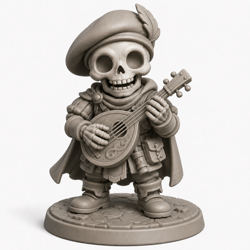 Skelly Bard 3D model by jerryclinton
