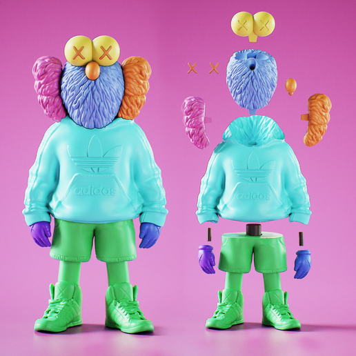 KAWS フィギュア BFF Boneco Kaws BFF Open Edition Vinyl Figure | Zivē Club