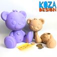 Koza-Puzzle-Bank-Teddy-bear.jpg Mystery Bear, a Teddy bear puzzle and piggy bank