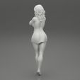 Girl-0011.jpg Woman Posing In mini Dress With Both Hands On Her Face 3D print model