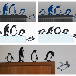 Pingu.png Файл STL Penguins Pinguins 2D Wall Art・Модель для печати в 3D скачать, 3Dimension3d