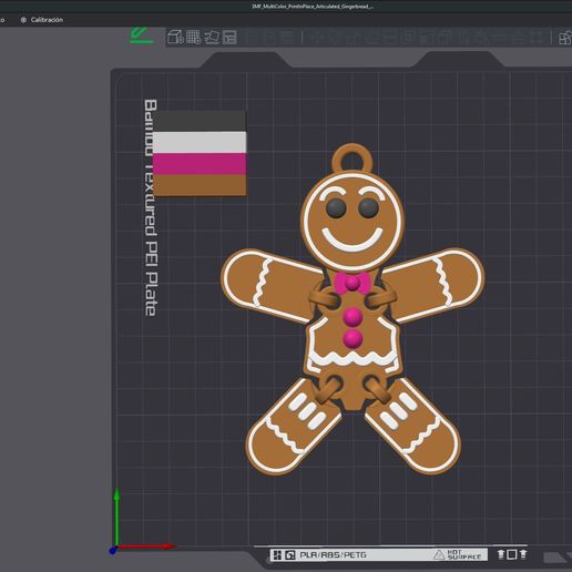 BambuStudio_Articulated_Gingerbread-Man_V02.jpg Gingerbread Man Multi Color Print In Place Articulated (Keychain)