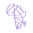 5Africa.stl Geometric world map