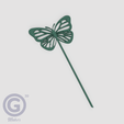 T. Mariposa1A_Render.png Pack of decorative garden toppers - Line drawings